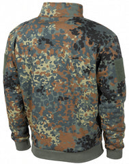 Hanorac "Tactical" Flecktarn BW camo MFH - Fermoar frontal, Buzunare braț