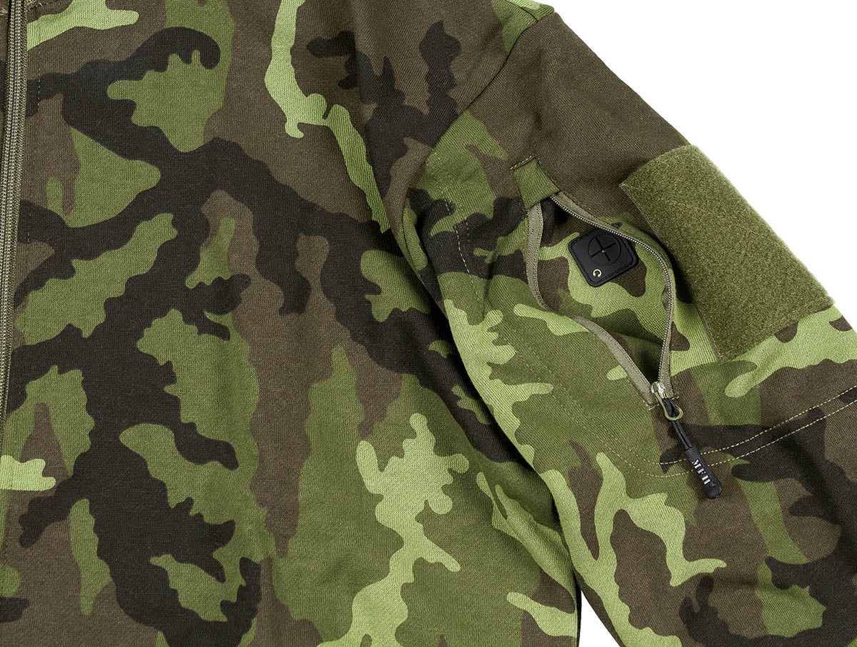 Hanorac Tactical M 95 CZ Camo MFH - Fermoar frontal, Buzunare brațe