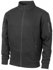 Hanorac Tactical Negru MFH - Fermoar Frontal, Buzunare Braț