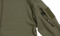 Hanorac Tactical Oliv MFH - Fermoar frontal, Buzunare braț