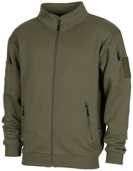 Hanorac Tactical Oliv MFH - Fermoar frontal, Buzunare braț