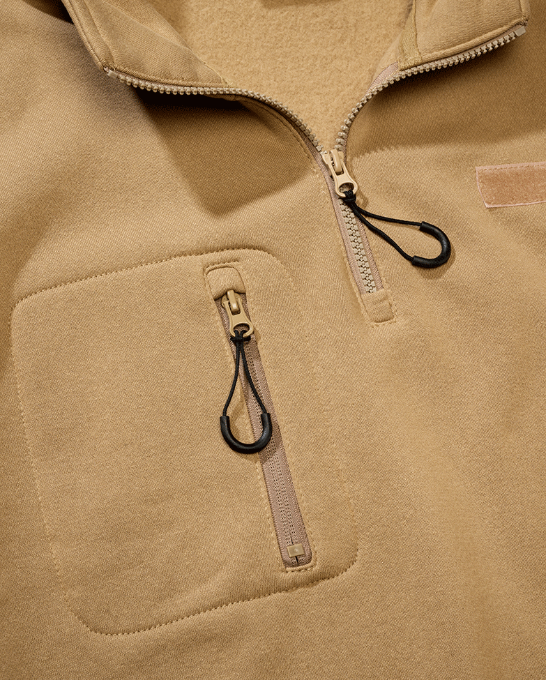Hanorac Tactical Sweat Troyer Camel Brandit - Caldura si Rezistenta