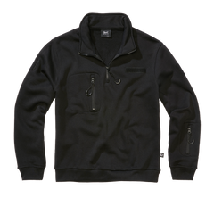 Hanorac Tactical Sweat Troyer Negru Brandit - Caldura si Mobilitate Optima