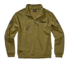 Hanorac Tactical Sweat Troyer Olive Brandit - Caldura si Mobilitate