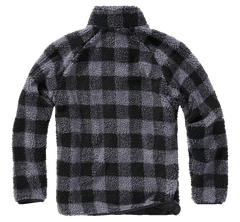 Hanorac Teddyfleece Black/Grey Gingham Brandit - Caldura si Stil Autentic