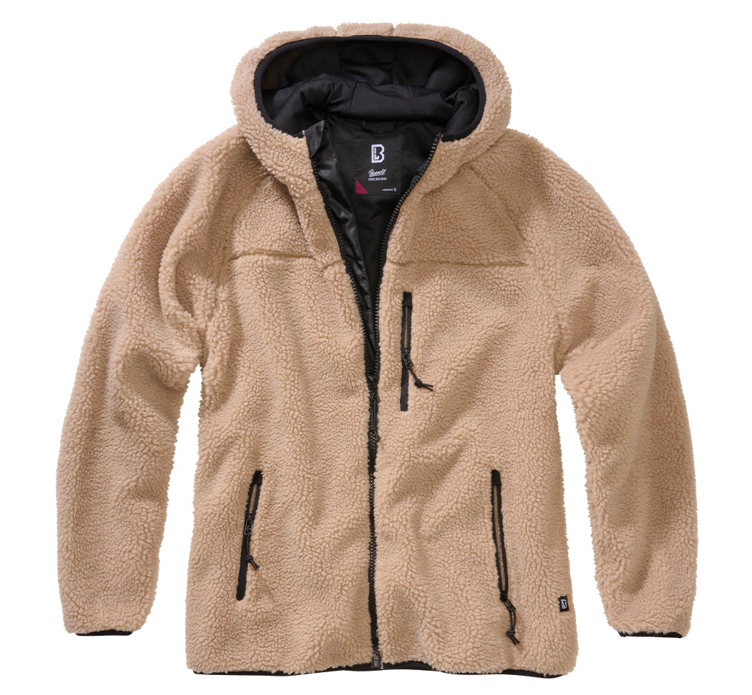 Hanorac Teddyfleece Hooded Camel Dama Brandit - Caldura si Stil