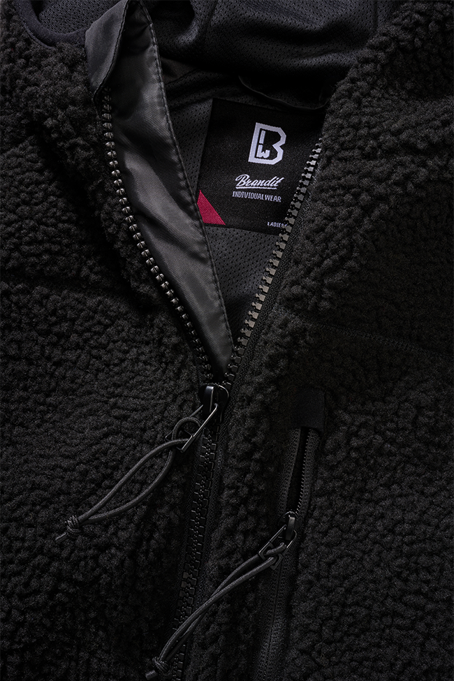 Hanorac Teddyfleece Hooded Negru Dama Brandit - Caldura Urbana si Stil