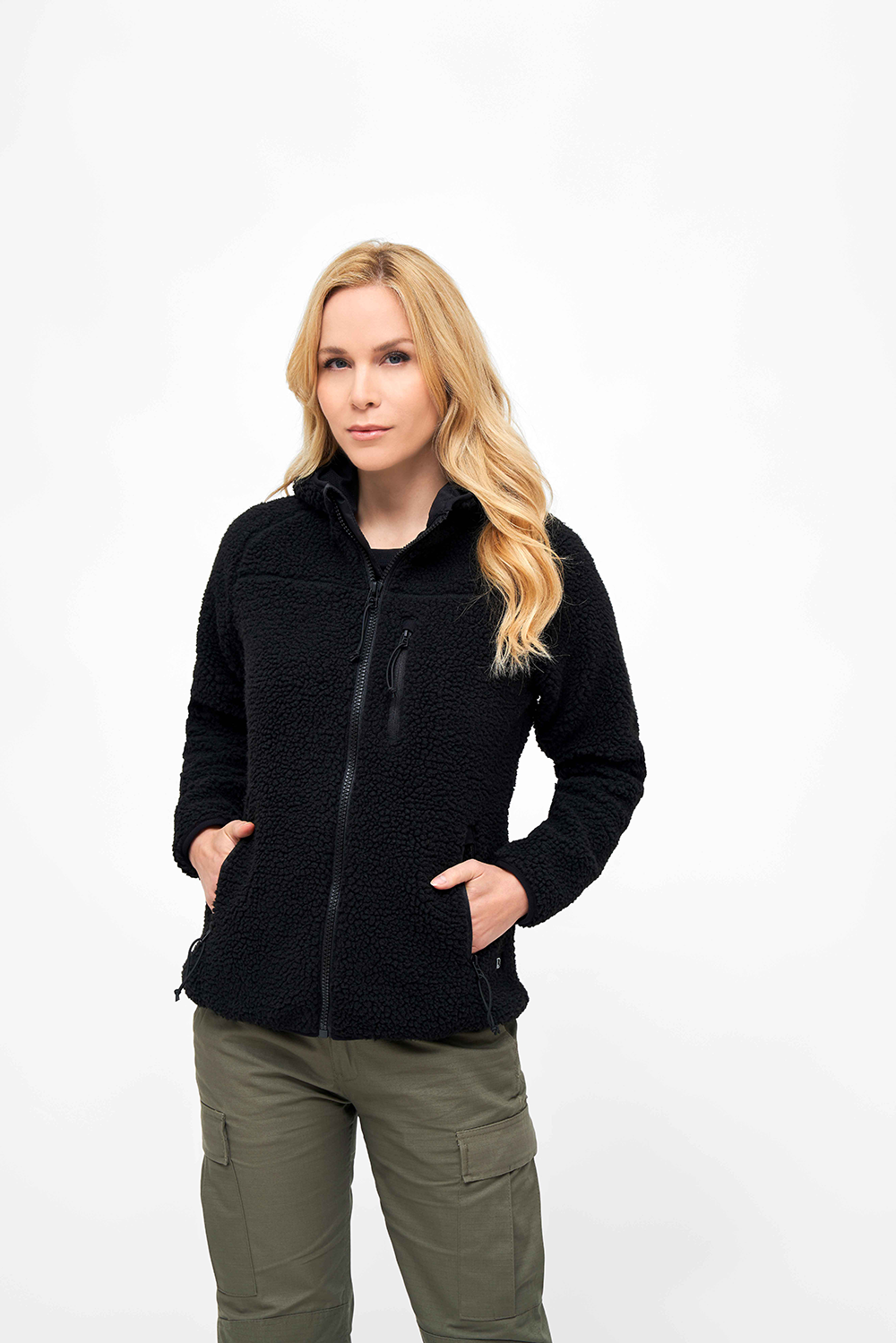 Hanorac Teddyfleece Hooded Negru Dama Brandit - Caldura Urbana si Stil