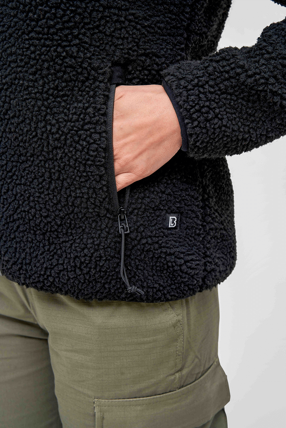 Hanorac Teddyfleece Hooded Negru Dama Brandit - Caldura Urbana si Stil
