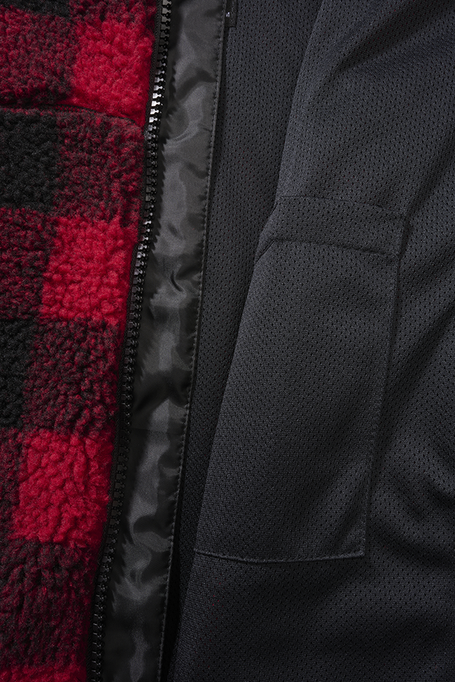 Hanorac Teddyfleece Hooded Red/Black Checkered Dama Brandit - Caldura si Stil Autentic