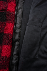 Hanorac Teddyfleece Hooded Red/Black Checkered Dama Brandit - Caldura si Stil Autentic