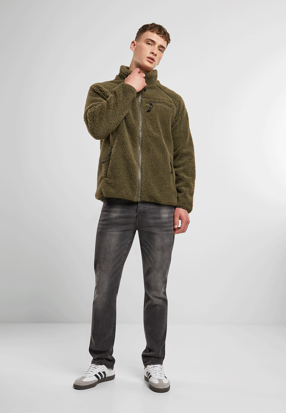 Hanorac Teddyfleece Olive Brandit - Caldura si Mobilitate