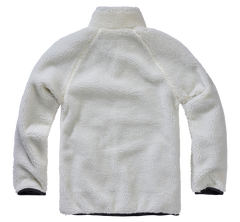 Hanorac Teddyfleece Troyer Alb Brandit - Caldura Suprema