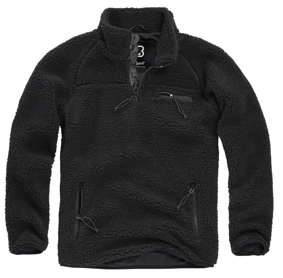Hanorac Teddyfleece Troyer Negru Brandit - Caldura Premium