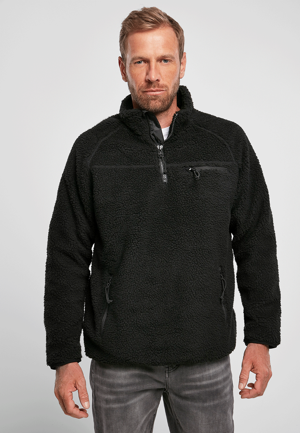Hanorac Teddyfleece Troyer Negru Brandit - Caldura Premium