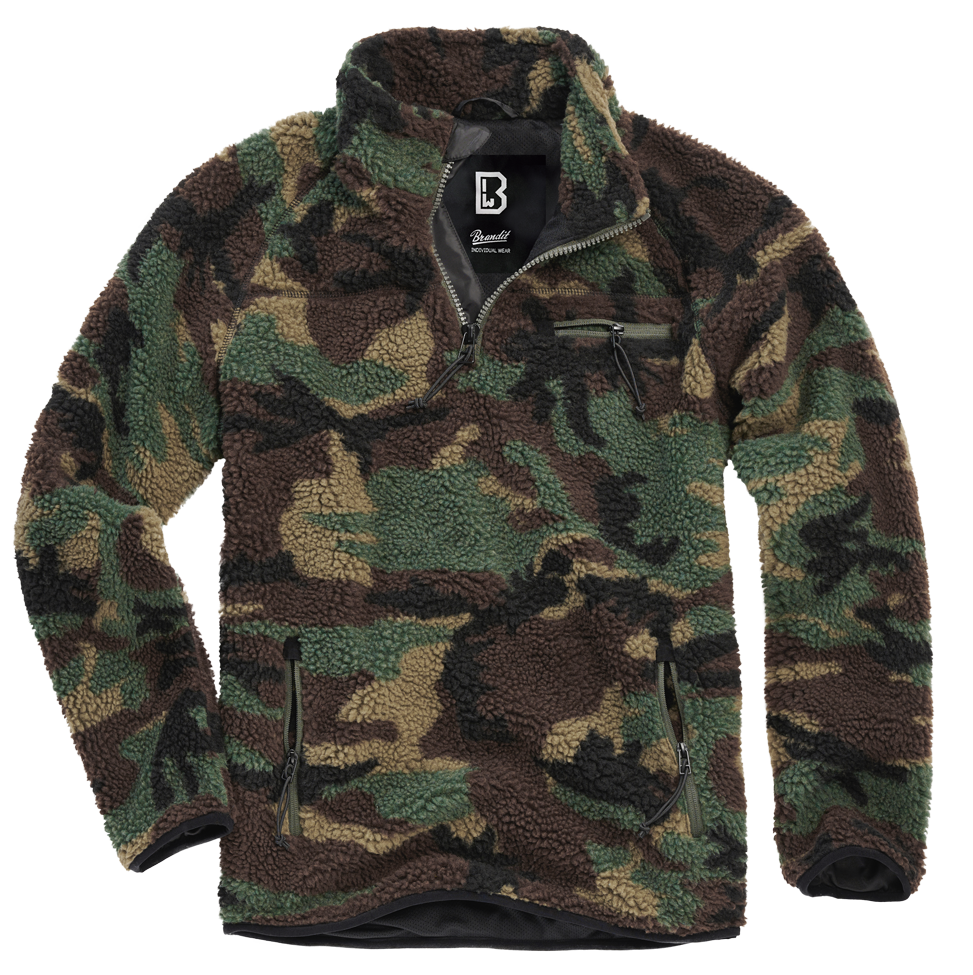 Hanorac Teddyfleece Troyer Woodland Brandit - Caldura si Mobilitate