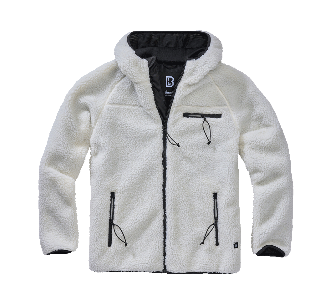 Hanorac Teddyfleece Worker Alb Brandit - Caldura si Mobilitate