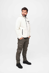 Hanorac Teddyfleece Worker Alb Brandit - Caldura si Mobilitate