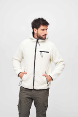 Hanorac Teddyfleece Worker Alb Brandit - Caldura si Mobilitate