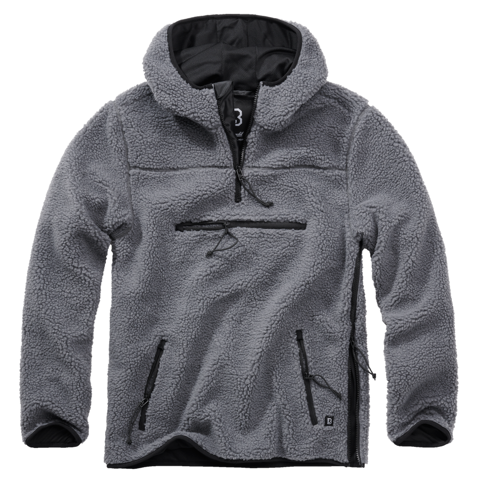 Hanorac Teddyfleece Worker Anthracite Brandit - Caldura si Mobilitate