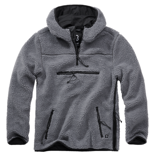 Hanorac Teddyfleece Worker Anthracite Brandit - Caldura si Mobilitate