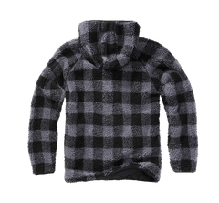 Hanorac Teddyfleece Worker Black/Grey Gingham Brandit - Caldură Robustă