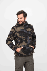 Hanorac Teddyfleece Worker Dark Camo Brandit - Caldura si Mobilitate