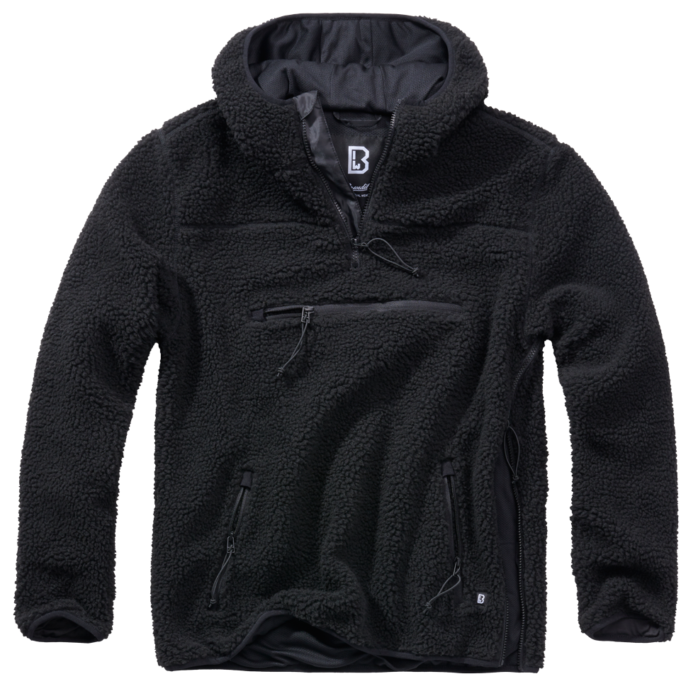 Hanorac Teddyfleece Worker Negru Brandit - Caldura si Rezistenta