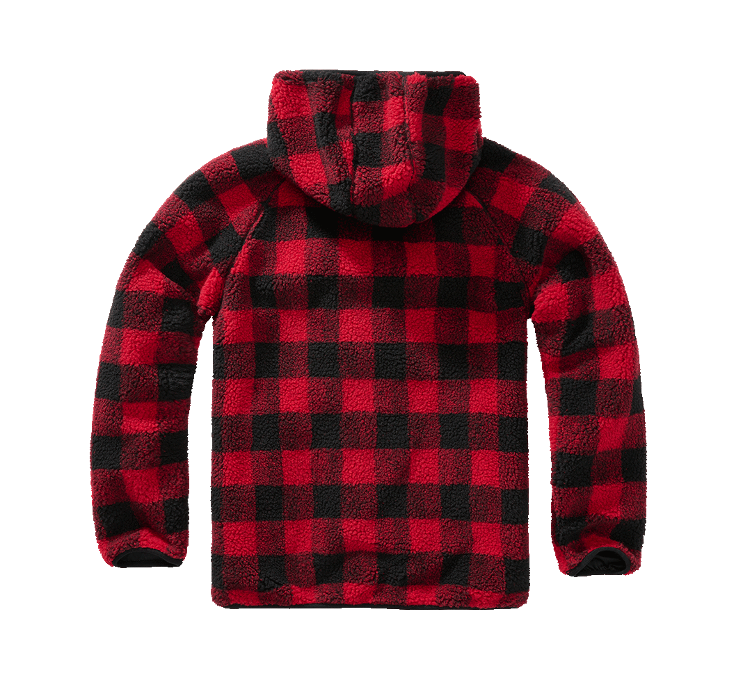 Hanorac Teddyfleece Worker Red/Black Checkered Brandit - Caldura si Stil