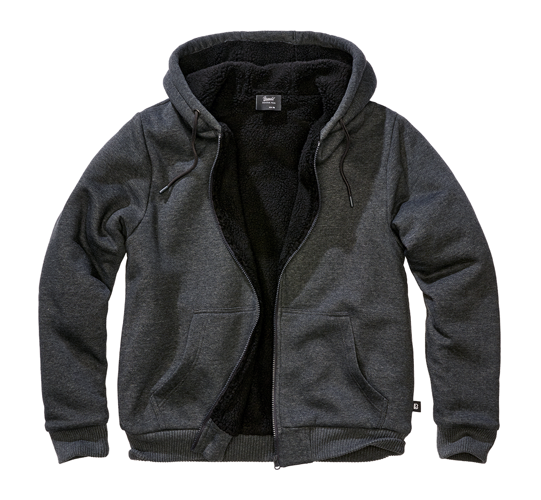 Hanorac Teddylining Black Melange Brandit - Caldura si Confort Superior
