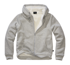Hanorac Teddylining Grey Melange Brandit - Caldura si Stil Urban