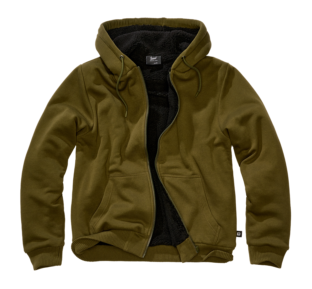 Hanorac Teddylining Olive Brandit - Caldura si Confort Superior