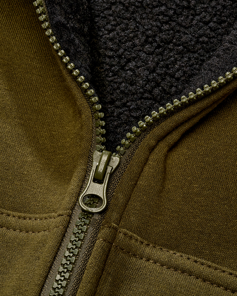 Hanorac Teddylining Olive Brandit - Caldura si Confort Superior
