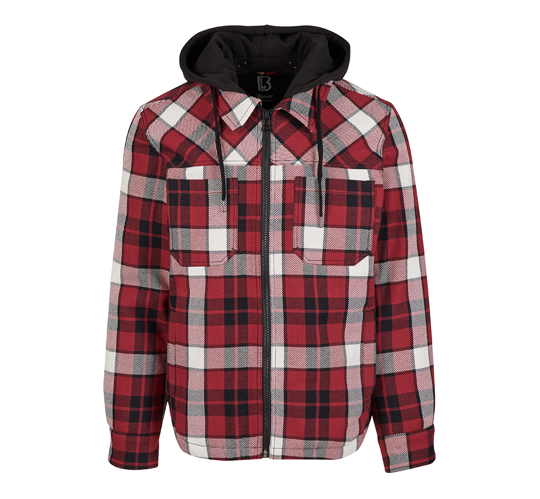 Hanorac Top Heavy Twill Red Black Ch Brandit - Caldura si Rezistenta