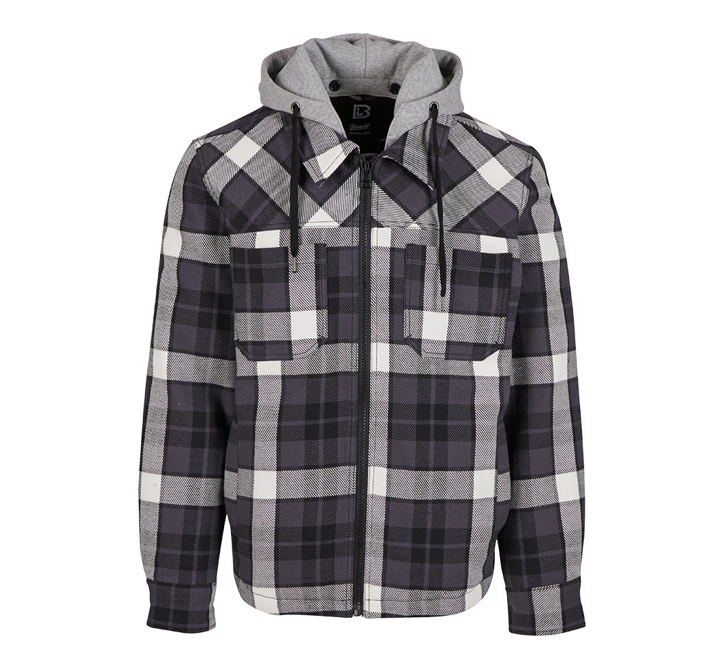 Hanorac Top Heavy Twill White Black Ch Brandit - Durabilitate si Stil