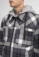 Hanorac Top Heavy Twill White Black Ch Brandit - Durabilitate si Stil