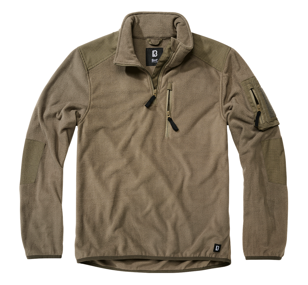 Hanorac Troyer Ripstop Olive Brandit - Caldura si Mobilitate