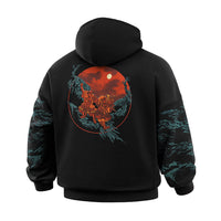 Hanorac Two Samurai Oversize M-Tac - Bumbac Negru Rezistent