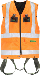 Harnașament de bază cu vestă Hi-Vis Highlight Auto Safety Jogger - Portocaliu