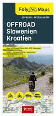 Hărți Offroad Slovenia Croația FolyMap - Rezistente, Peste 50 Trasee