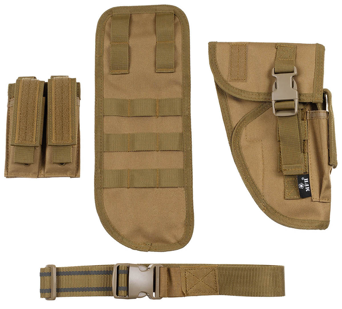 Holster de picior Tactic Coyote MFH - Dreptaci, Molle