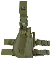 Holster Picior Pistol Dreapta Oliv MFH - Ajustabil, Curele Detașabile