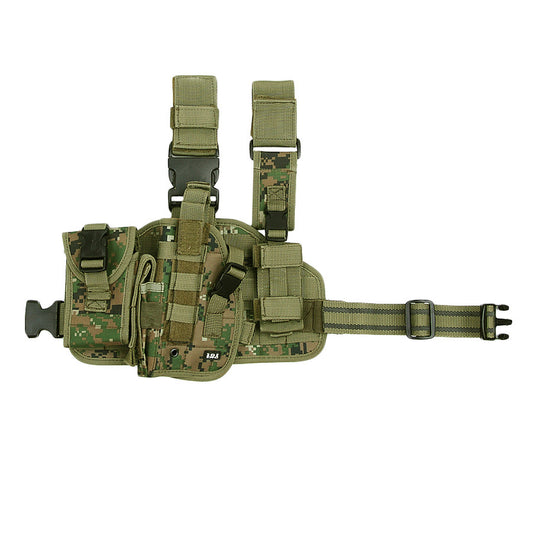Holster Picior Stânga Hip Molle Digital Camo - Acces Rapid și Sigur