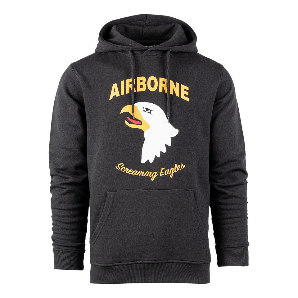 Hoodie 101st Airborne Eagle Dark Grey Design Clasic - Spirit de Luptă Iconic