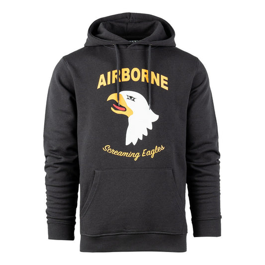 Hoodie 101st Airborne Eagle Dark Grey Design Clasic - Spirit de Luptă Iconic