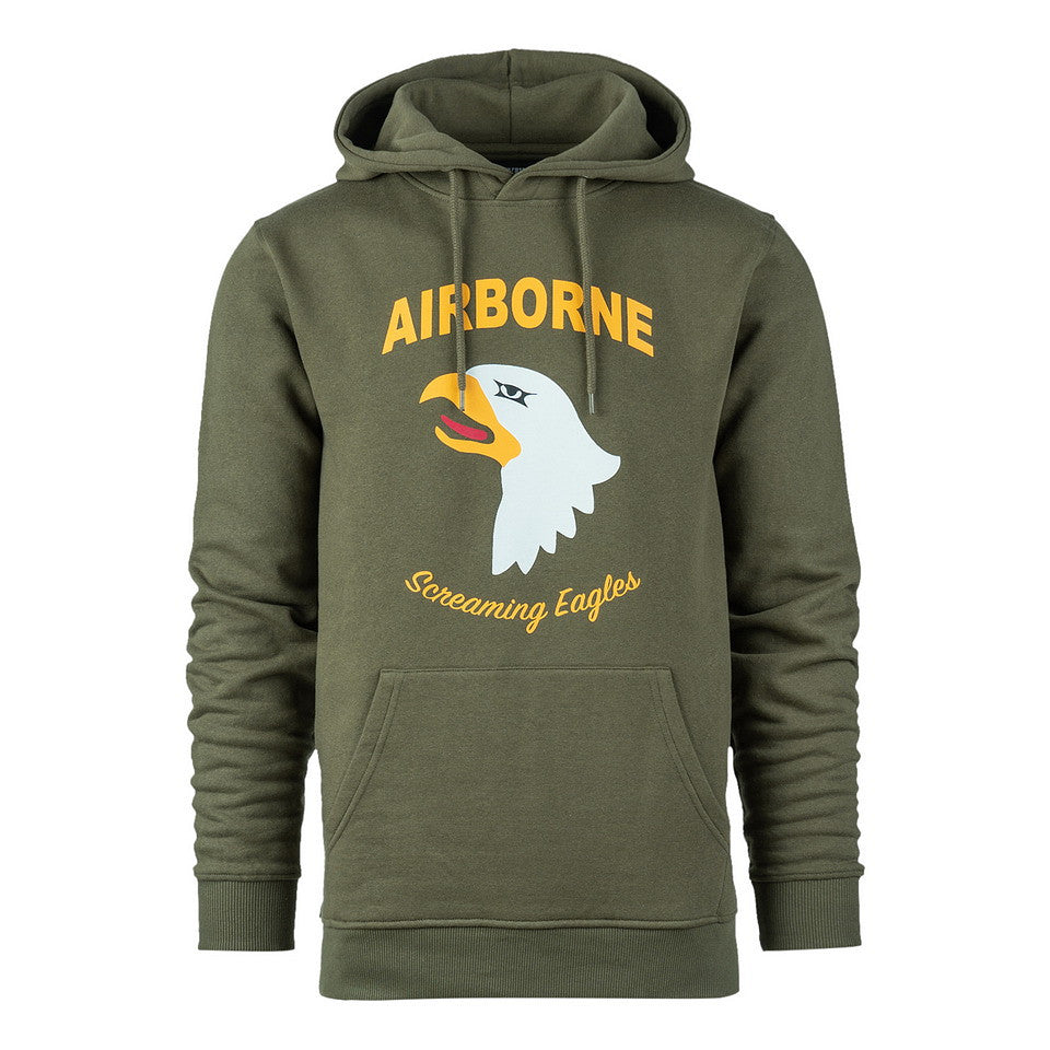 Hoodie 101st Airborne Eagle Verde - Simbol al Curajului și Rezistenței