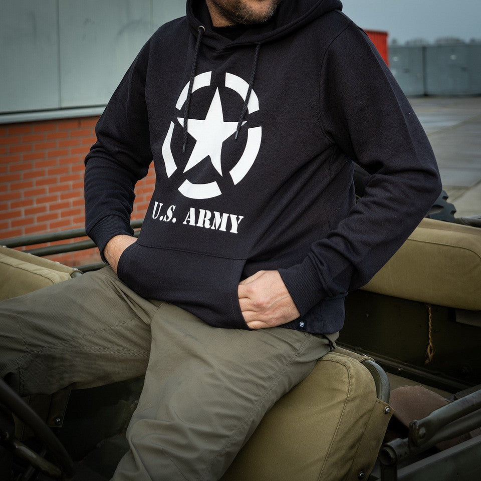 Hoodie Allied Star Dark Grey - Confort Tactic. Spirit de Luptă.