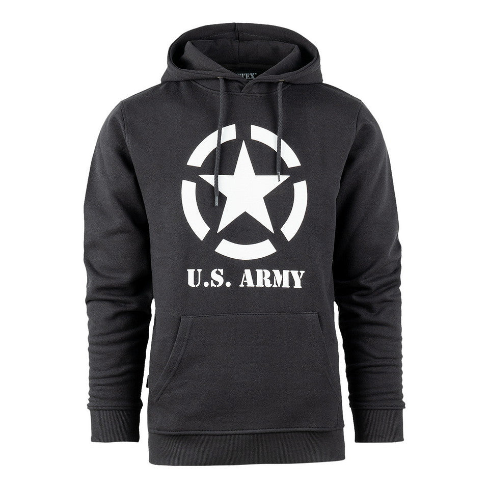 Hoodie Allied Star Dark Grey - Confort Tactic. Spirit de Luptă.