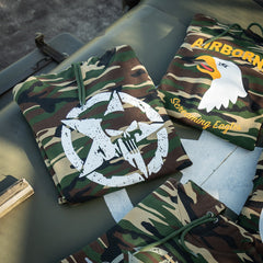 Hoodie Allied Star-Punisher camo Woodland - Rezistență și Confort Tactic