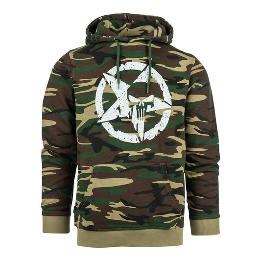 Hoodie Allied Star-Punisher camo Woodland - Rezistență și Confort Tactic